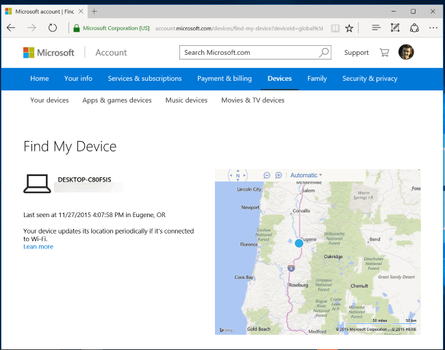 Microsoft Find My Device