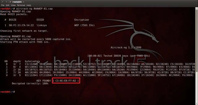 Cracking WEP Protected WiFi Easily With Backtrack 5