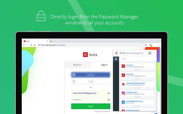 Avira - Best Password Manager Chrome extension for Windows 10