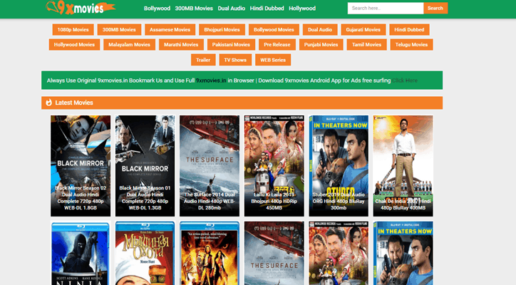 9xmovies - Download Bollywood and Hollywood Dubbed Movies in Hindi - Techorhow