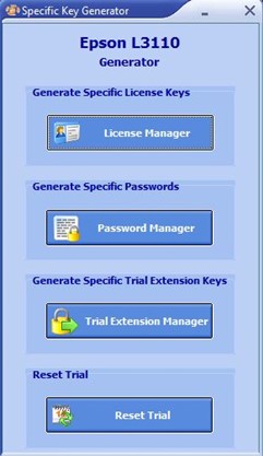Epson L3110 keygen