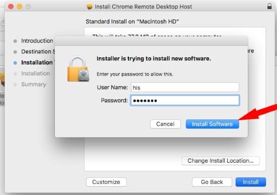 chrome remote desktop imessage