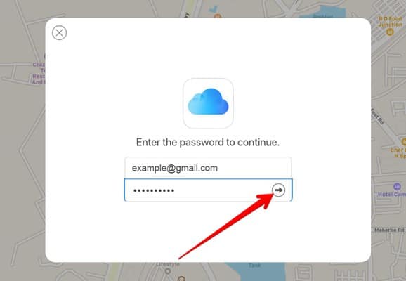 Erase iPad from Cloud using Apple ID and Password