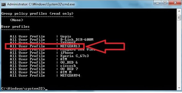 How to Hack Wifi Password using cmd
