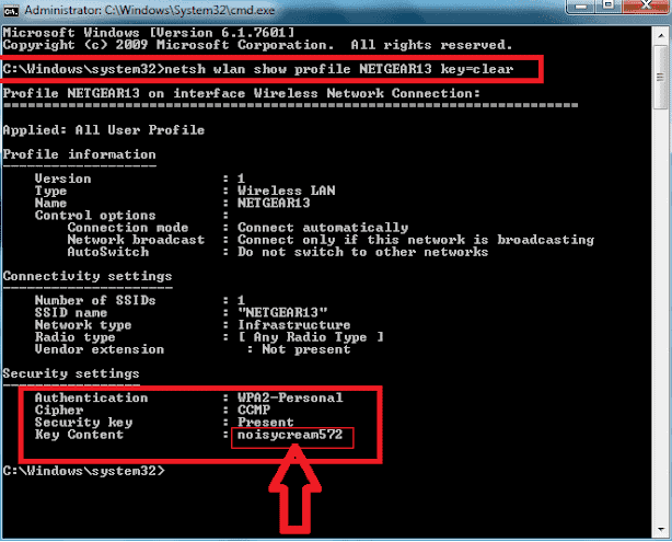 hack wep wifi password using windows 7