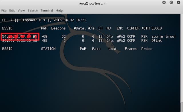 Starting Airodump to capture wifi packets