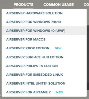 Airserver Choose Operating System