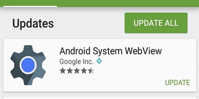 Android System Webview Update