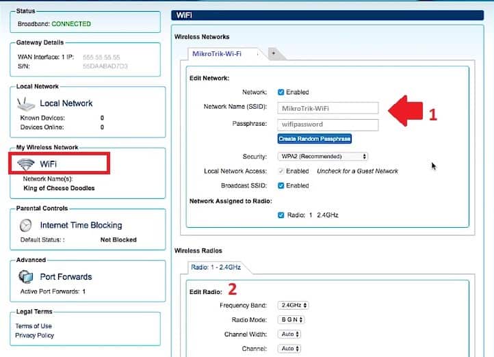 Chnage Mediacom Router Login Detail and Password