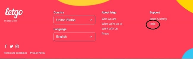 How to delete Letgo Account from Website