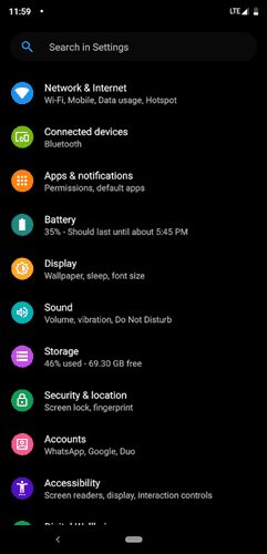 Android Setting