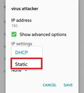 Change Wireless Network Configuration from DHCP to Static
