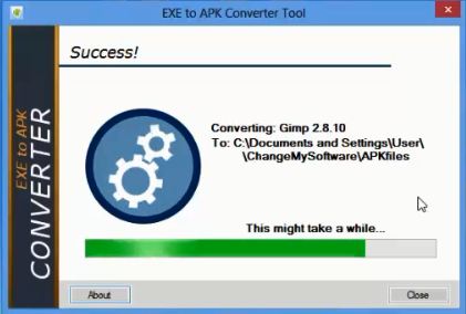 how to convert exe file to apk online