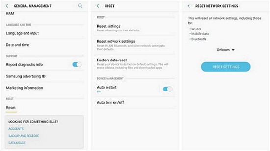Reset Android Network Settings