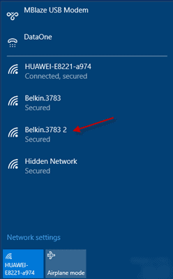 Duplicate WiFi Names