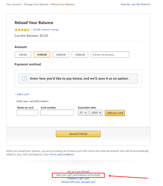 How To Check Amazon Gift Card Balance Without Redeeming