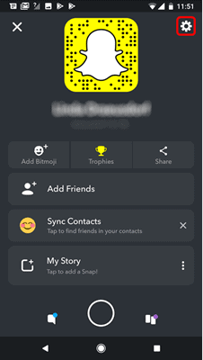 snapchat account