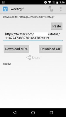 Download Video from Twitter using Tweet2GIF