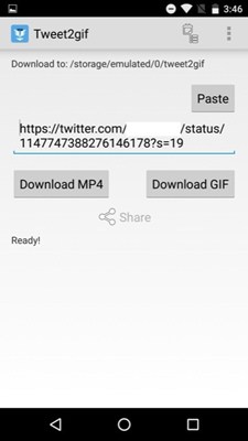 Saving GIF from Twitter on Android