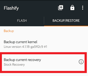 Flashify Backup Stock Recovery