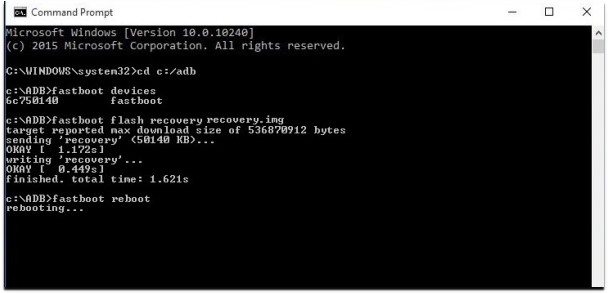 Install TWRP Recovery on Motorola One Fusion Plus Using ADB and Fastboot
