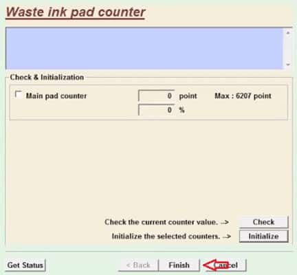 Resetting Epson Waste Ink Pad Counter
