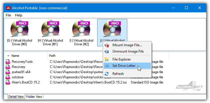 Alcohol Portable ISO Mounter Software