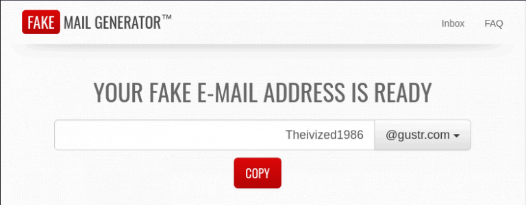Fake Mail Generator - Generate Disposable Email Address