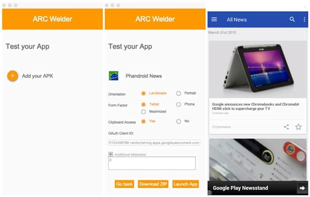 ARC Welder Chrome Extension