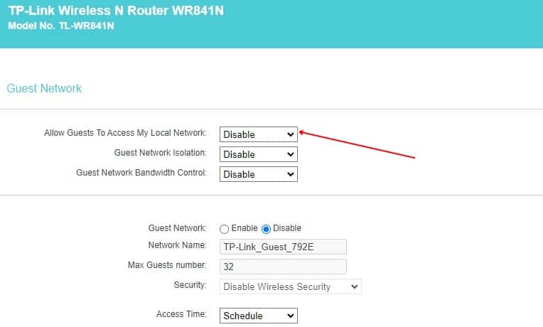 Protect Home Network by Enabling Guest Network