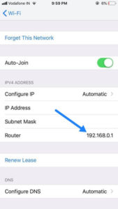 How to find Router IP Address on iPhone and iPad