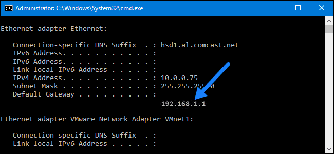 How to find routers ip address on windows computer