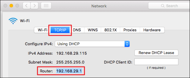 Find Routers IP Address using MacOS