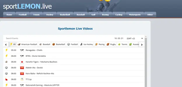 Sport Lemon - Best Sports2watch alternatives