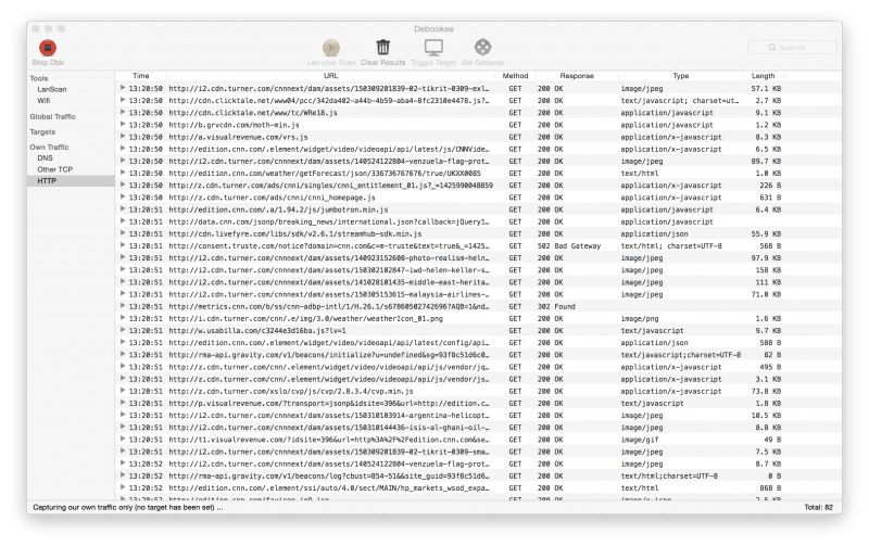 Debookee WiFi Monitoring Tool