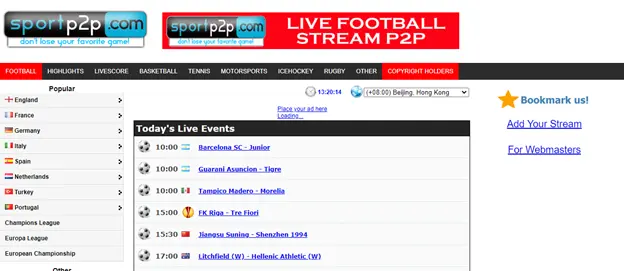 SportsP2P - Stream2Watch Alternatives