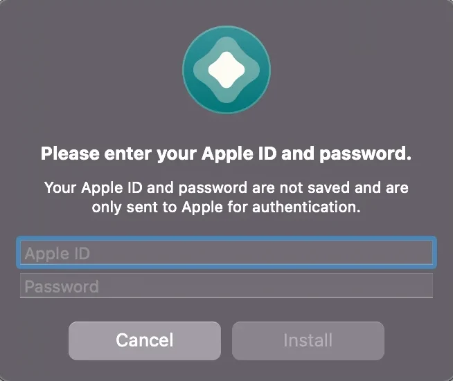 Enter Apple ID and Password - Altstore Prompt while installing IPA file