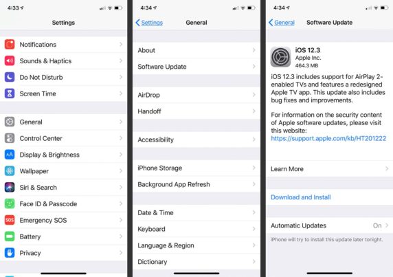 Steps to Update iOS Version on iPhone