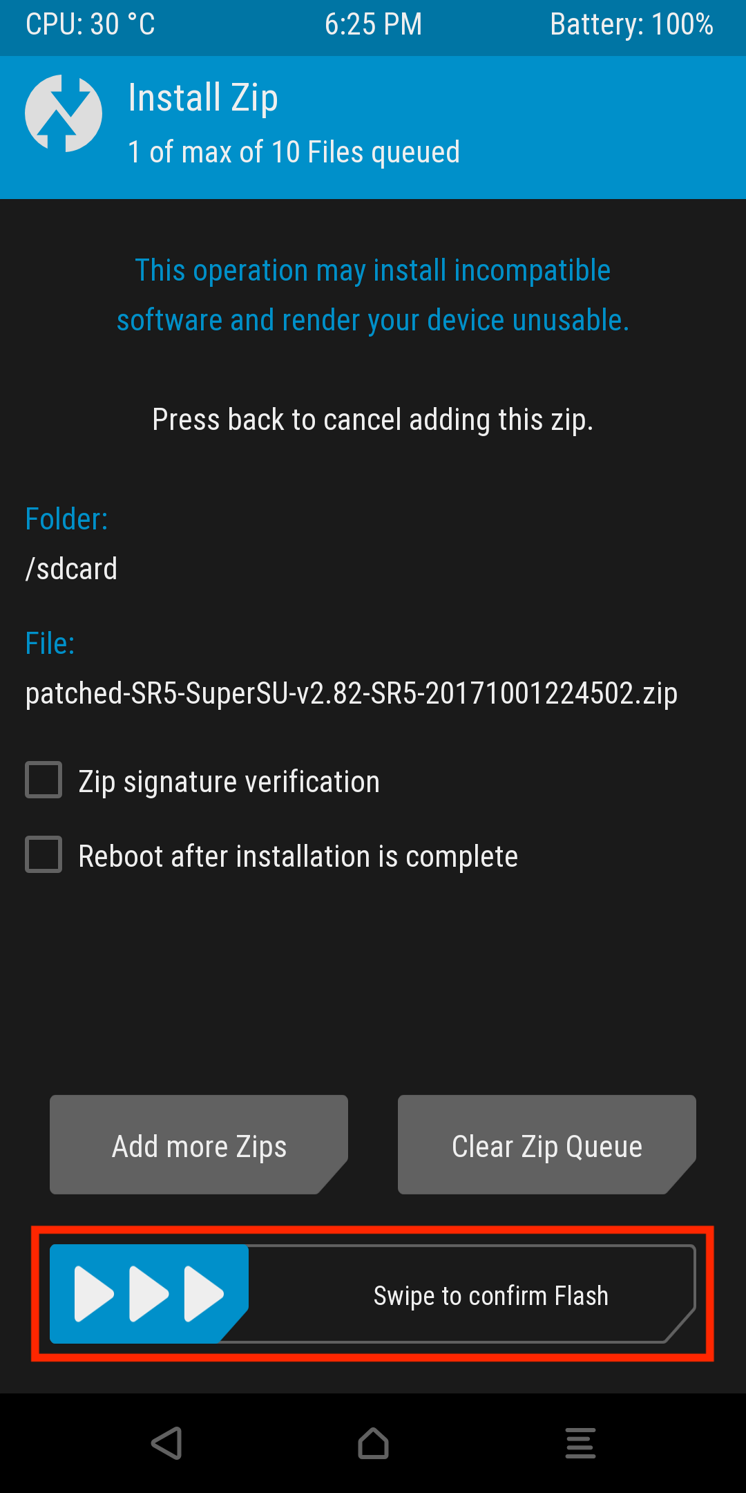 How to Root Moto G4 using SuperSu (Swipe to flash zip file)