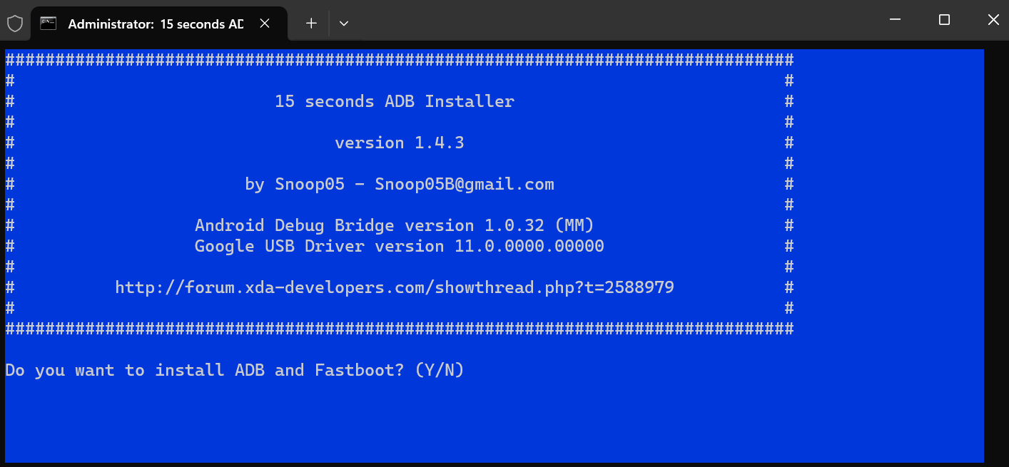 Installing ADB and Fastboot Drivers